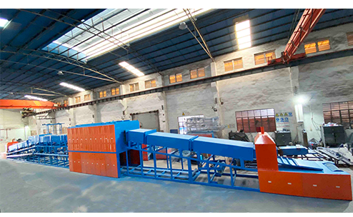 Continuous atmosphere controlled bright annealing heat treatment furnace for sink